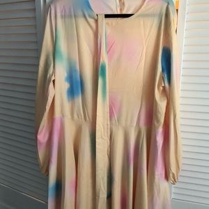 Pastel yellow long sleeve dress never worn